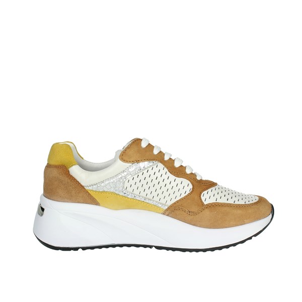 SNEAKERS BASSA IV719595-GS BIANCO/CUOIO