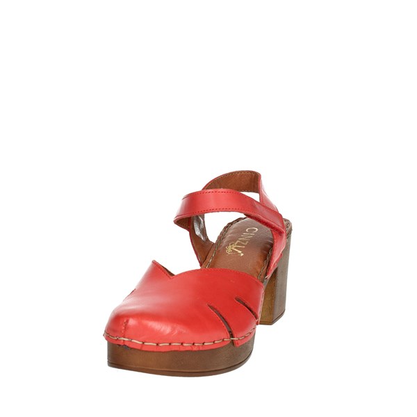 SANDALI CON TACCO PQ1145370 ROSSO