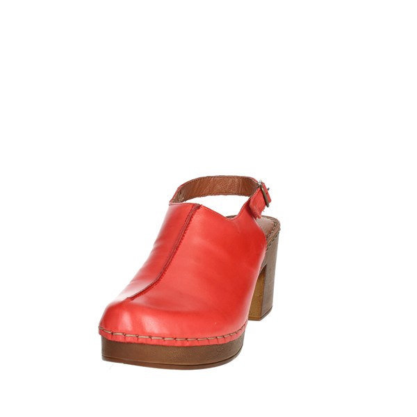 SANDALI CON TACCO PQ1143622 ROSSO