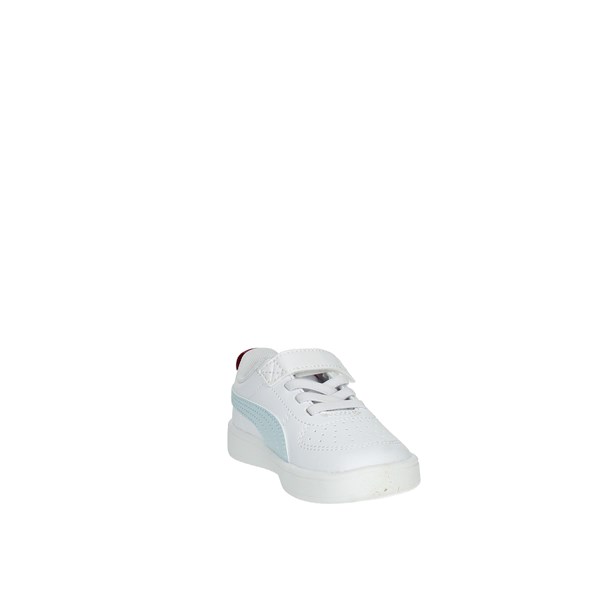 SNEAKERS BASSA 384314 BIANCO/CELESTE