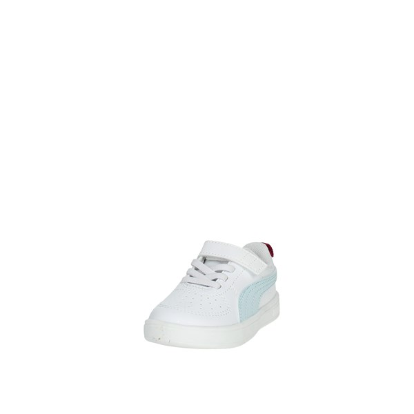 SNEAKERS BASSA 384314 BIANCO/CELESTE