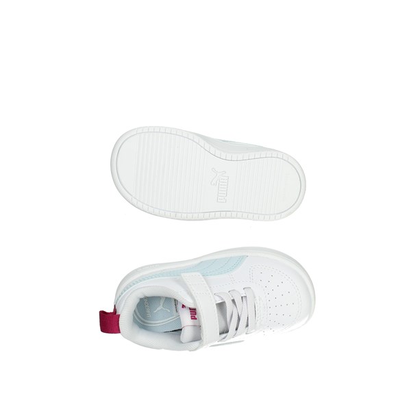 SNEAKERS BASSA 384314 BIANCO/CELESTE