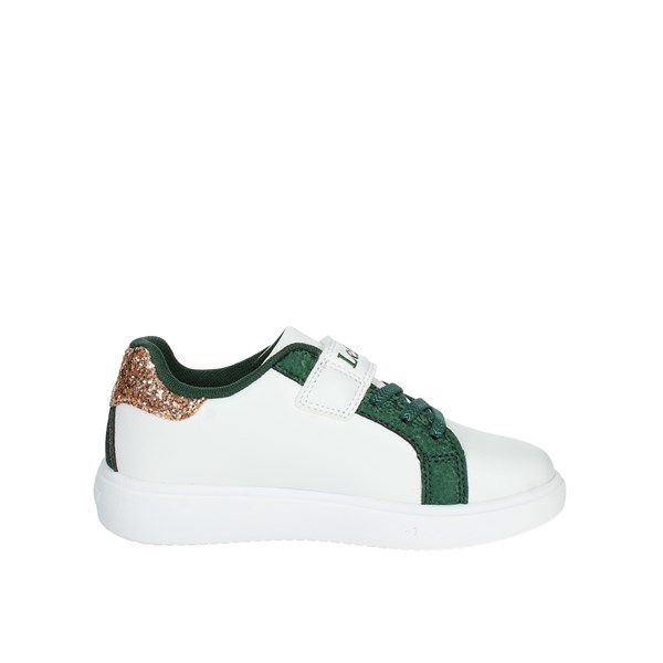 SNEAKERS BASSA LKAA3828 BIANCO/VERDE