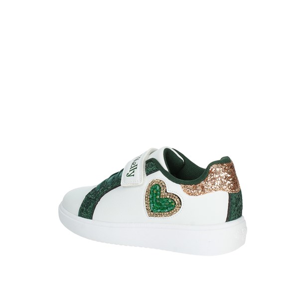 SNEAKERS BASSA LKAA3828 BIANCO/VERDE