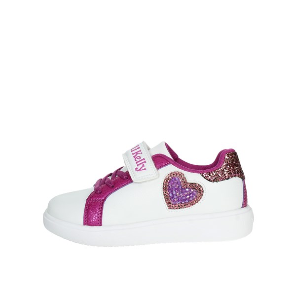 SNEAKERS BASSA LKAA3828 BIANCO/FUCSIA