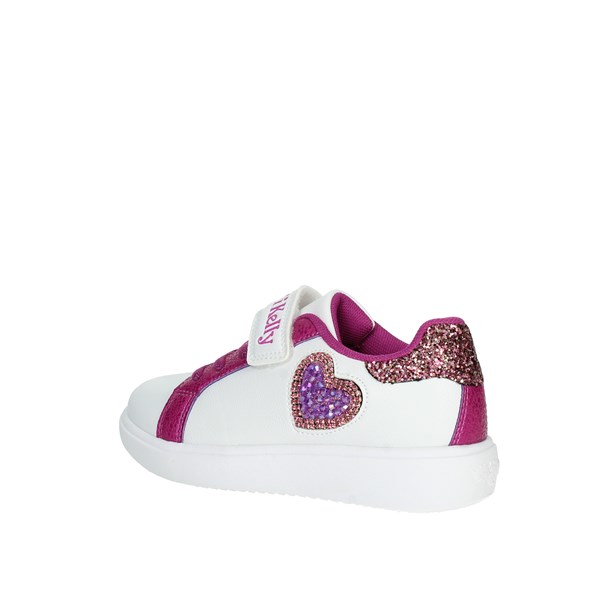 SNEAKERS BASSA LKAA3828 BIANCO/FUCSIA