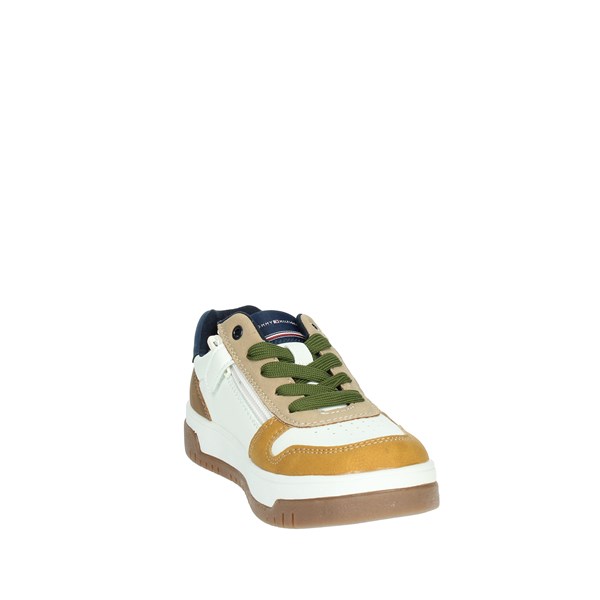 SNEAKERS BASSA T3X9-33118-1269 BIANCO/CUOIO