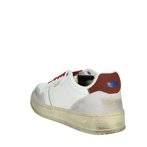 SNEAKERS BASSA GAM324311 BIANCO/ROSSO