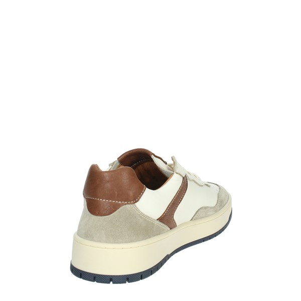 SNEAKERS BASSA JR01 BEIGE/CUOIO