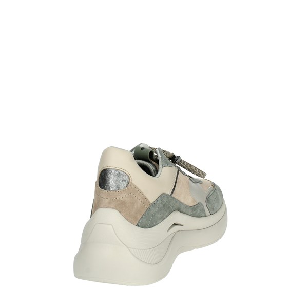 SNEAKERS BASSA 220161 BEIGE/VERDE