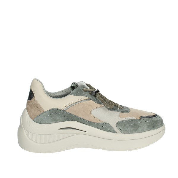 SNEAKERS BASSA 220161 BEIGE/VERDE