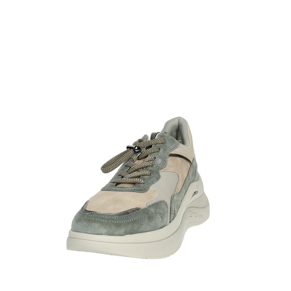 SNEAKERS BASSA 220161 BEIGE/VERDE