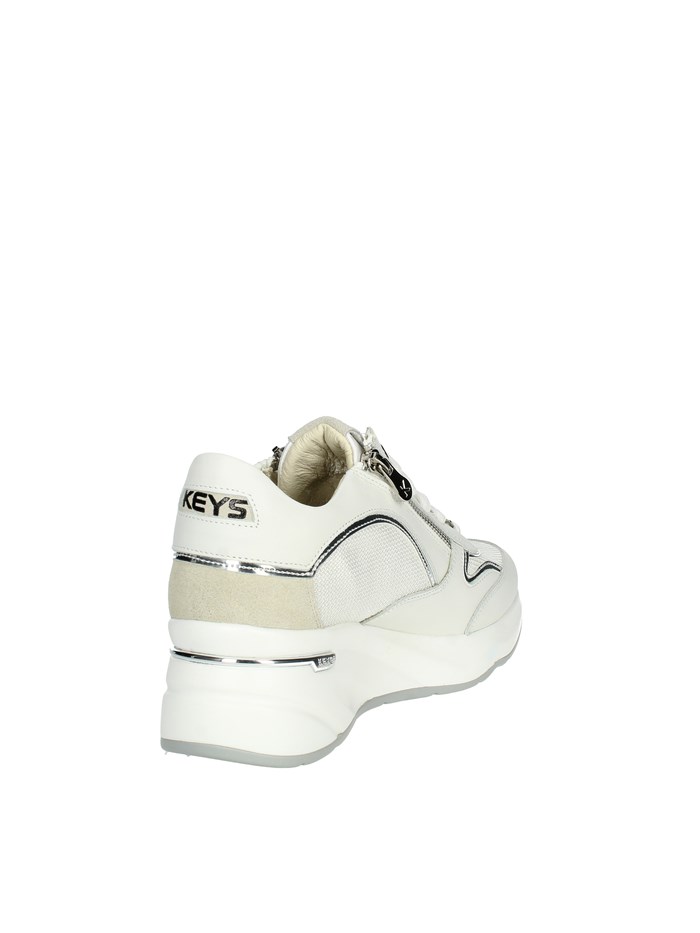 SNEAKERS BASSA K-9041 BIANCO/ARGENTO