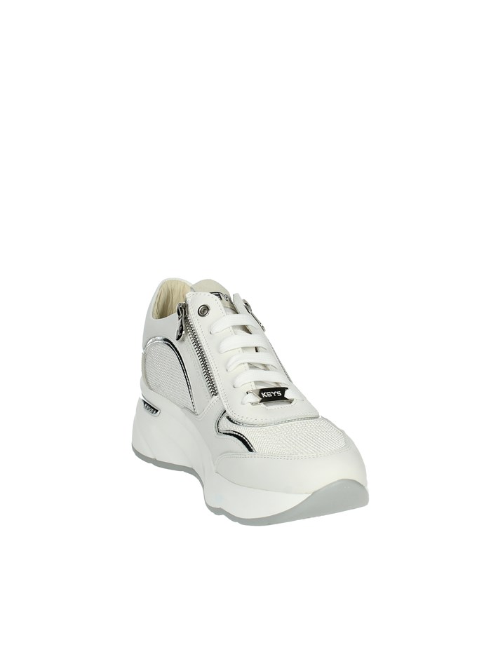 SNEAKERS BASSA K-9041 BIANCO/ARGENTO