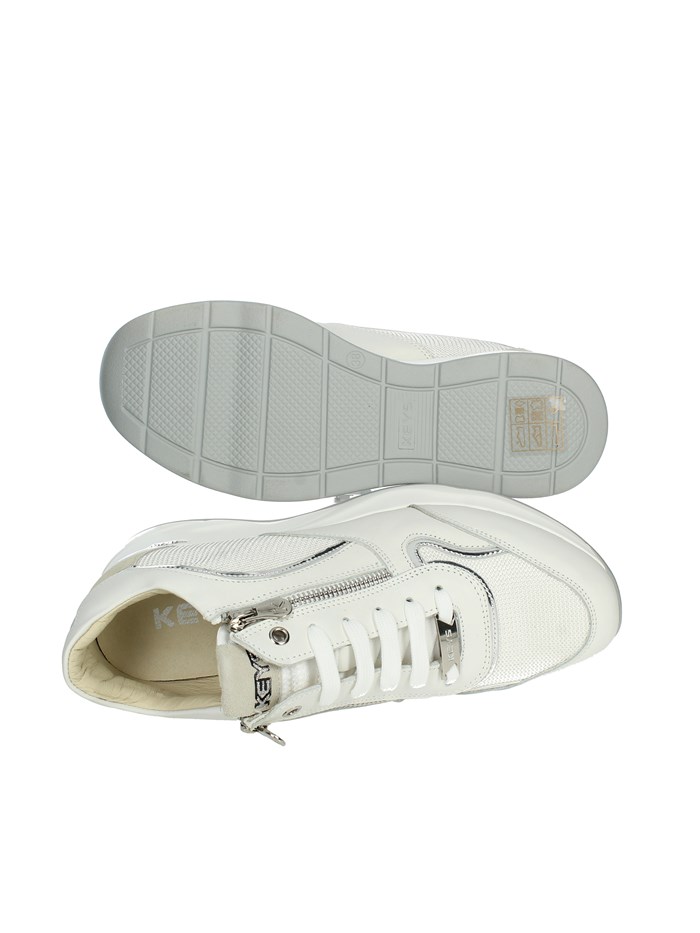 SNEAKERS BASSA K-9041 BIANCO/ARGENTO