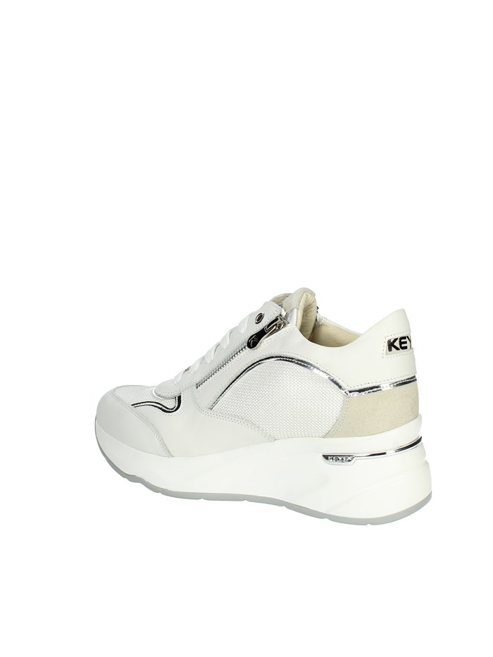 SNEAKERS BASSA K-9041 BIANCO/ARGENTO