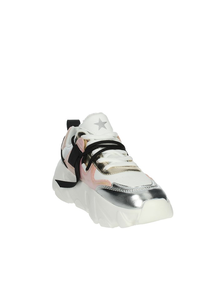 SNEAKERS BASSA SASF230526 BIANCO/ARGENTO