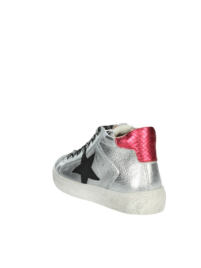 SNEAKERS BASSA C7708 ARGENTO