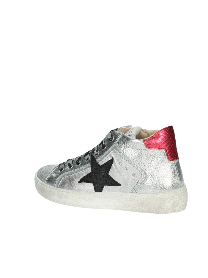 SNEAKERS BASSA C7708 ARGENTO