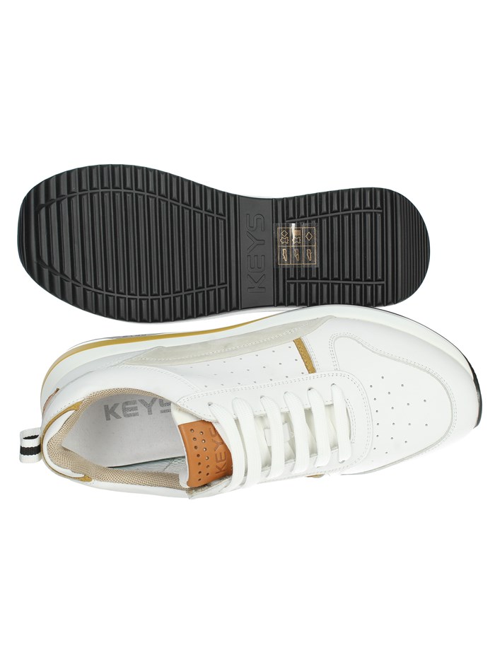 SNEAKERS BASSA K-9270 BIANCO/CUOIO