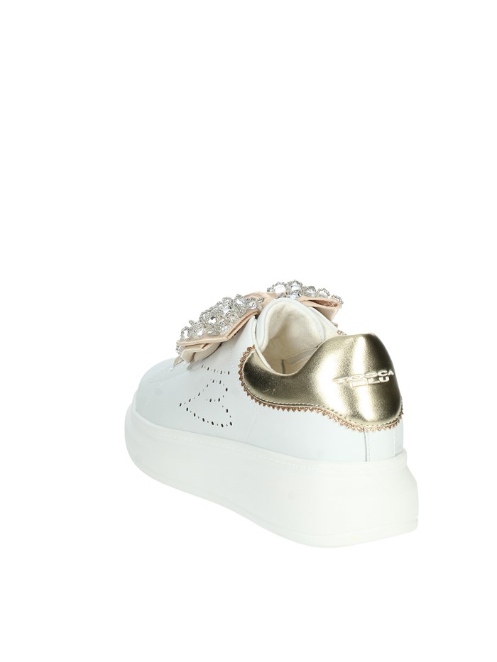 SNEAKERS BASSA SS2402S012 BIANCO/ORO