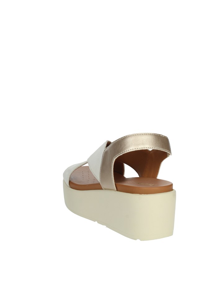 SANDALI CON ZEPPA D45M1B 022NF BEIGE