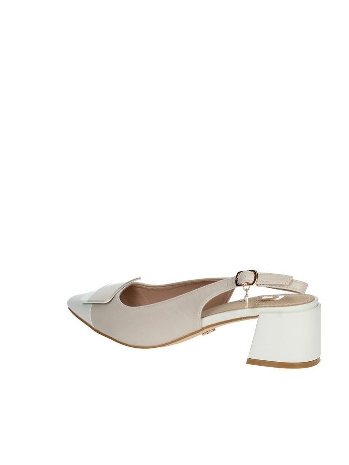 DECOLLETE' GD79 BEIGE/BIANCO