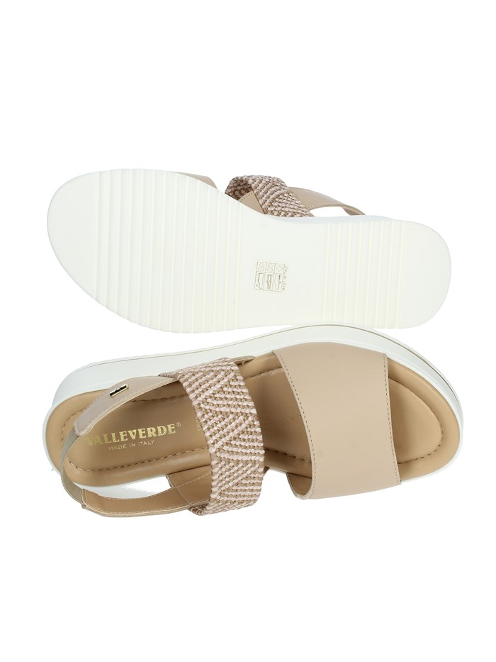 SANDALI CON ZEPPA 32352 BEIGE