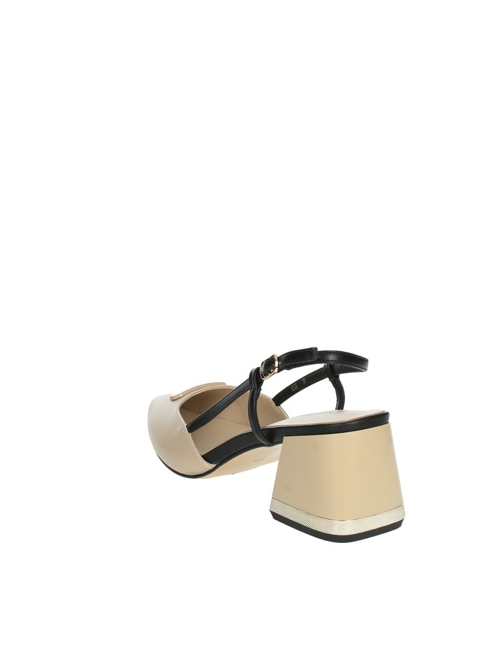 SLINGBACK 8604 BEIGE/NERO