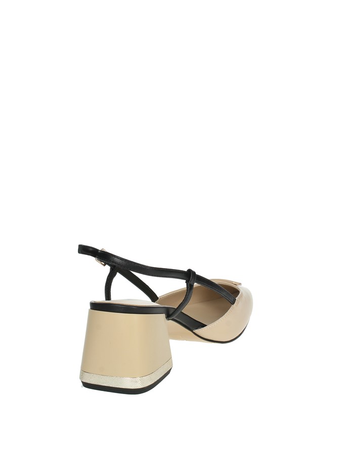 SLINGBACK 8604 BEIGE/NERO