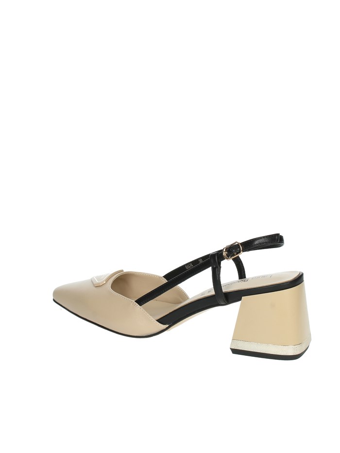 SLINGBACK 8604 BEIGE/NERO