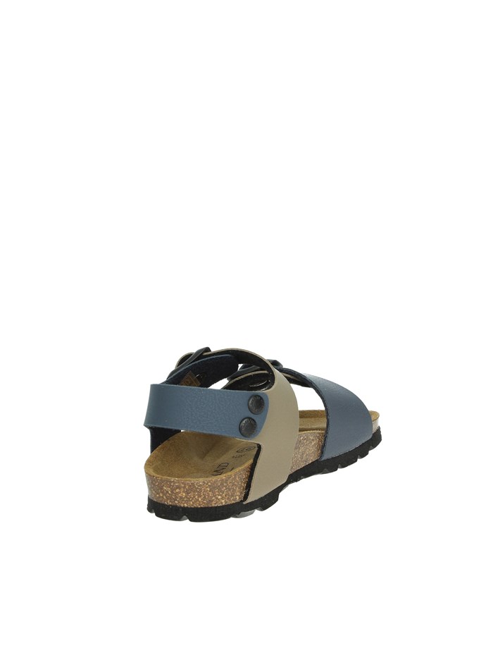 SANDALI BASSI SB0901-40 BLU/TORTORA