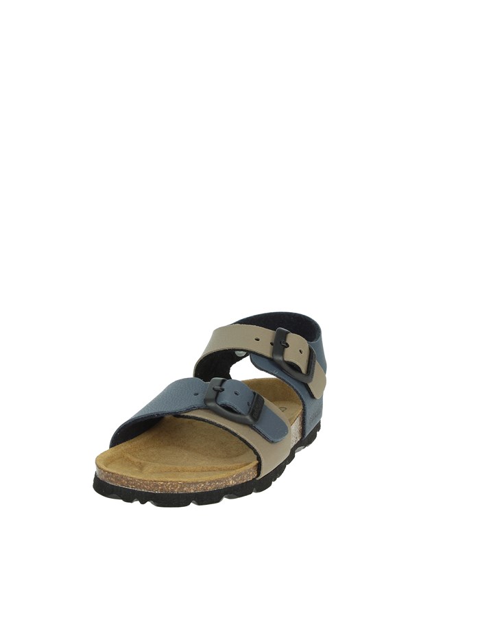 SANDALI BASSI SB0901-40 BLU/TORTORA