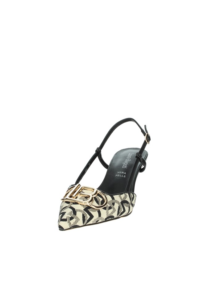 SLINGBACK 8581 NERO/BEIGE