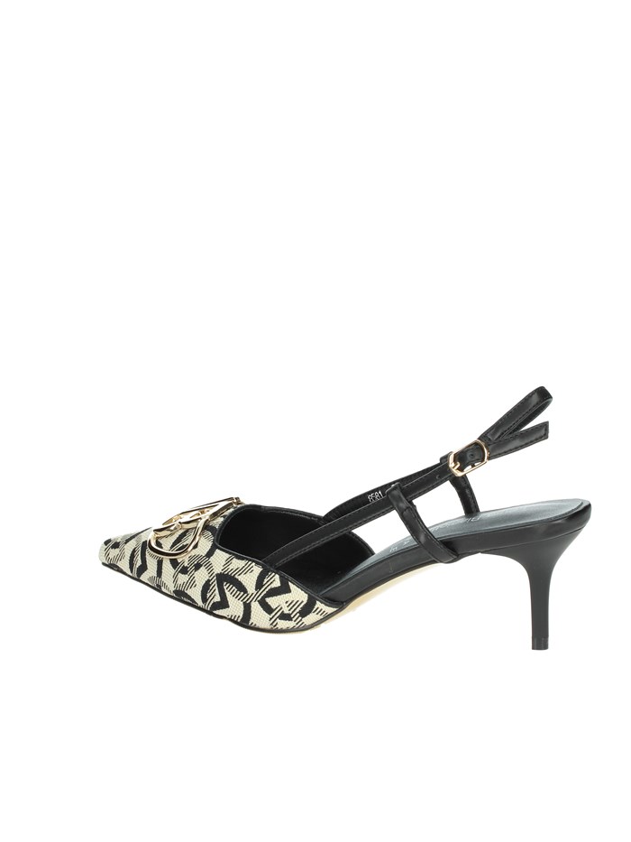 SLINGBACK 8581 NERO/BEIGE