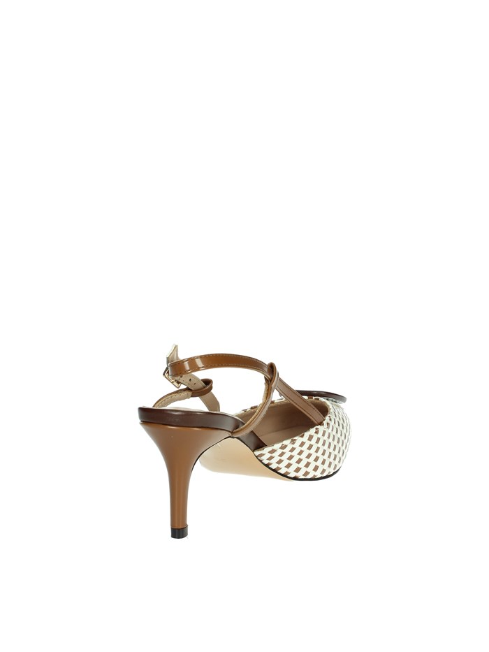 SLINGBACK 8D5201FP BIANCO/CUOIO