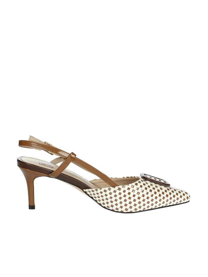 SLINGBACK 8D5201FP BIANCO/CUOIO