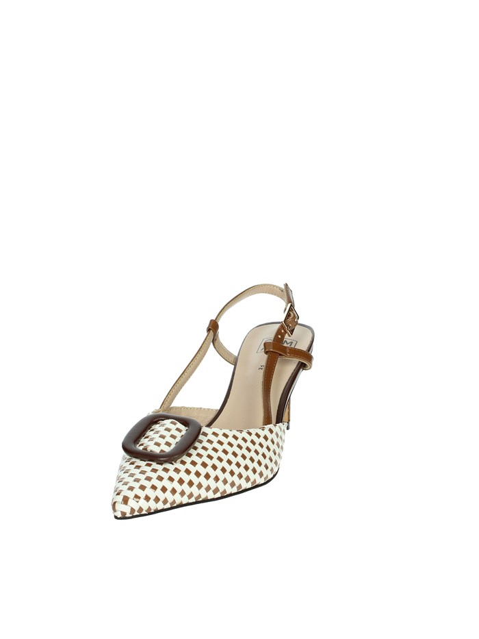 SLINGBACK 8D5201FP BIANCO/CUOIO
