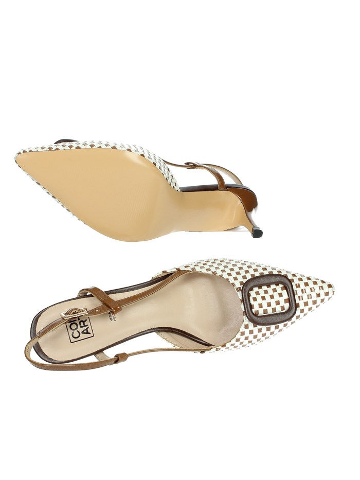 SLINGBACK 8D5201FP BIANCO/CUOIO