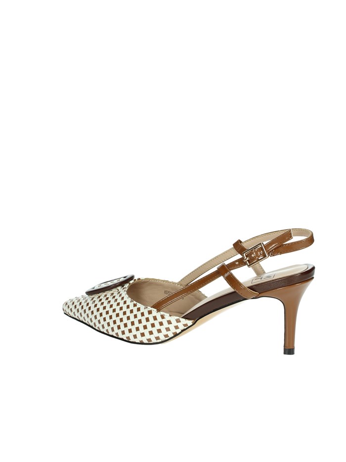 SLINGBACK 8D5201FP BIANCO/CUOIO