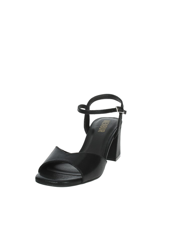 SANDALI CON TACCO 25600 NERO