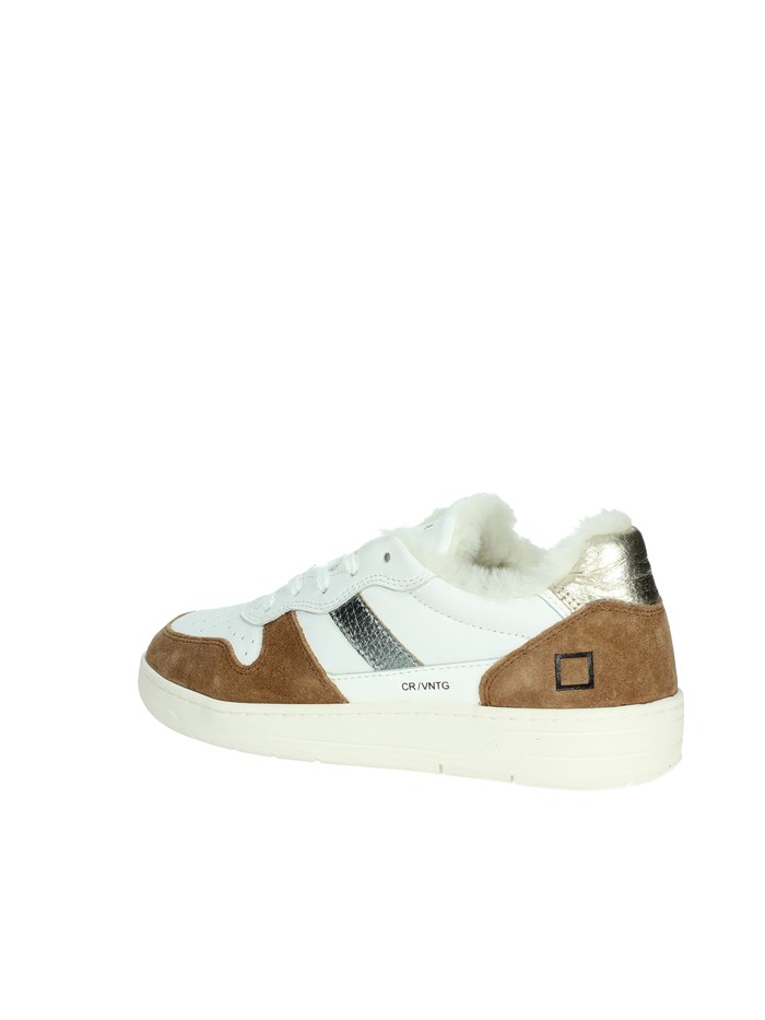 SNEAKERS BASSA W391-C2F-VC-WM BIANCO/CUOIO