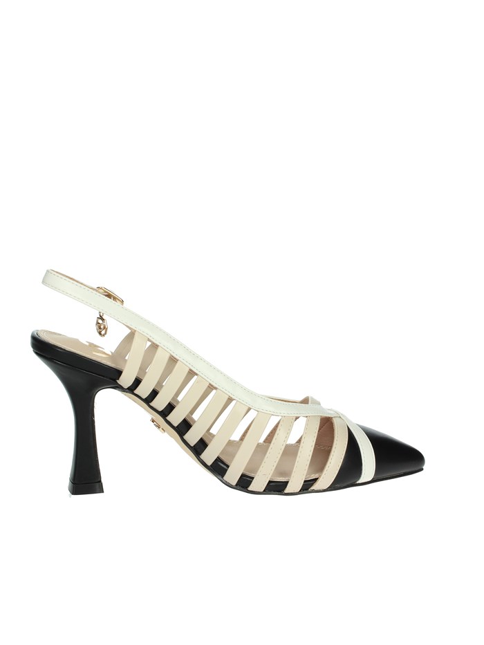SLINGBACK GD63 NERO/BEIGE
