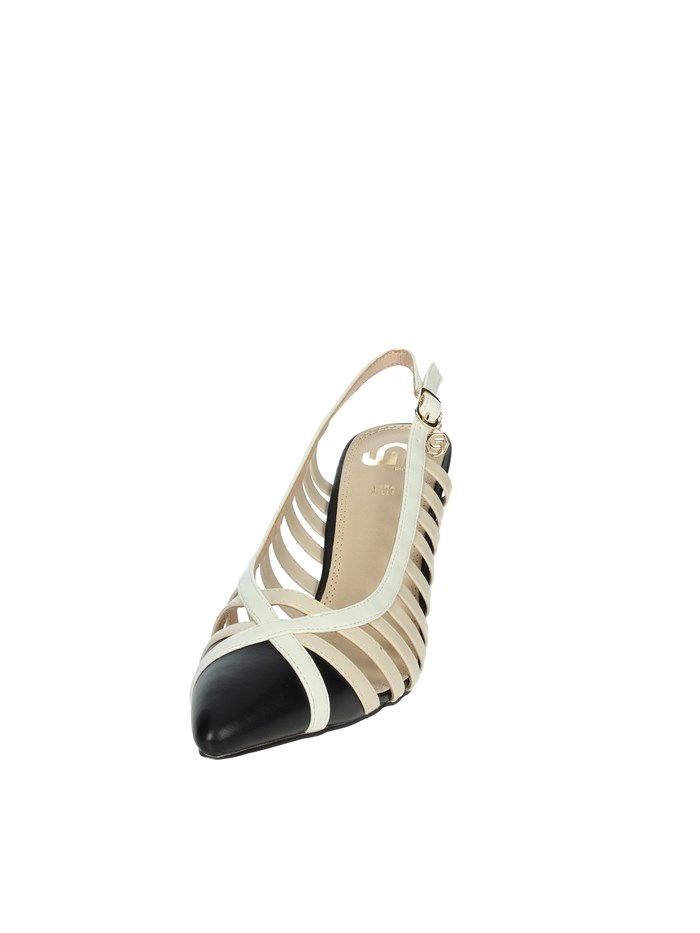 SLINGBACK GD63 NERO/BEIGE