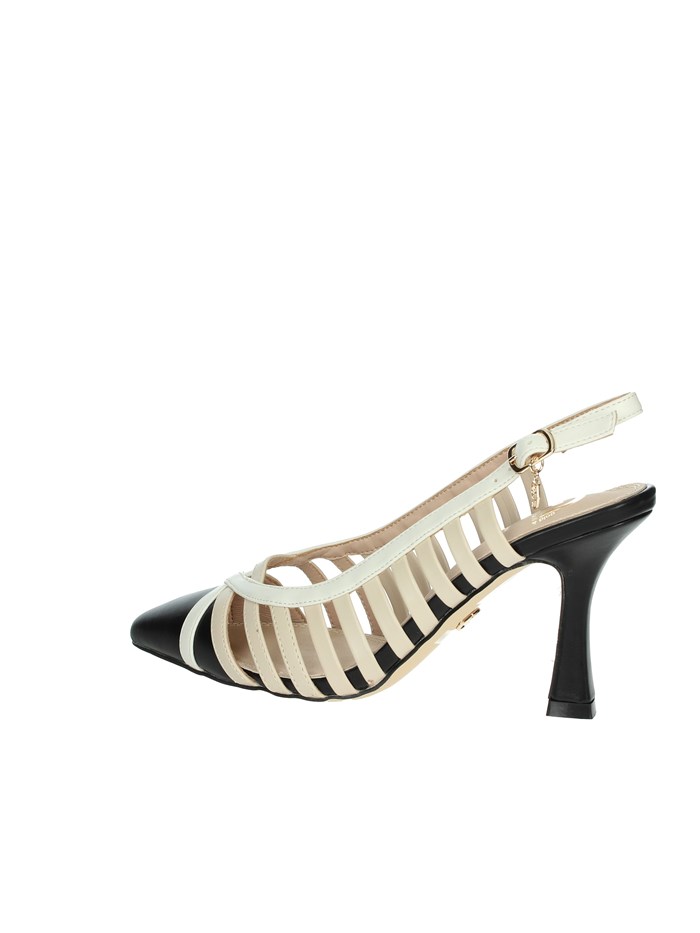 SLINGBACK GD63 NERO/BEIGE