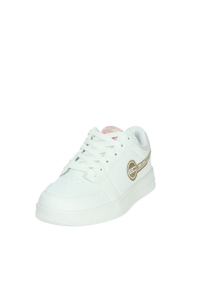 SNEAKERS BASSA CKG414301 BIANCO/ORO