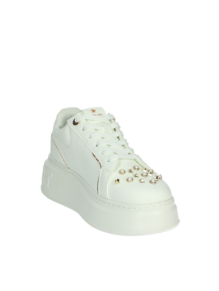 SNEAKERS BASSA CAMP.SHOP 13 BIANCO/ORO