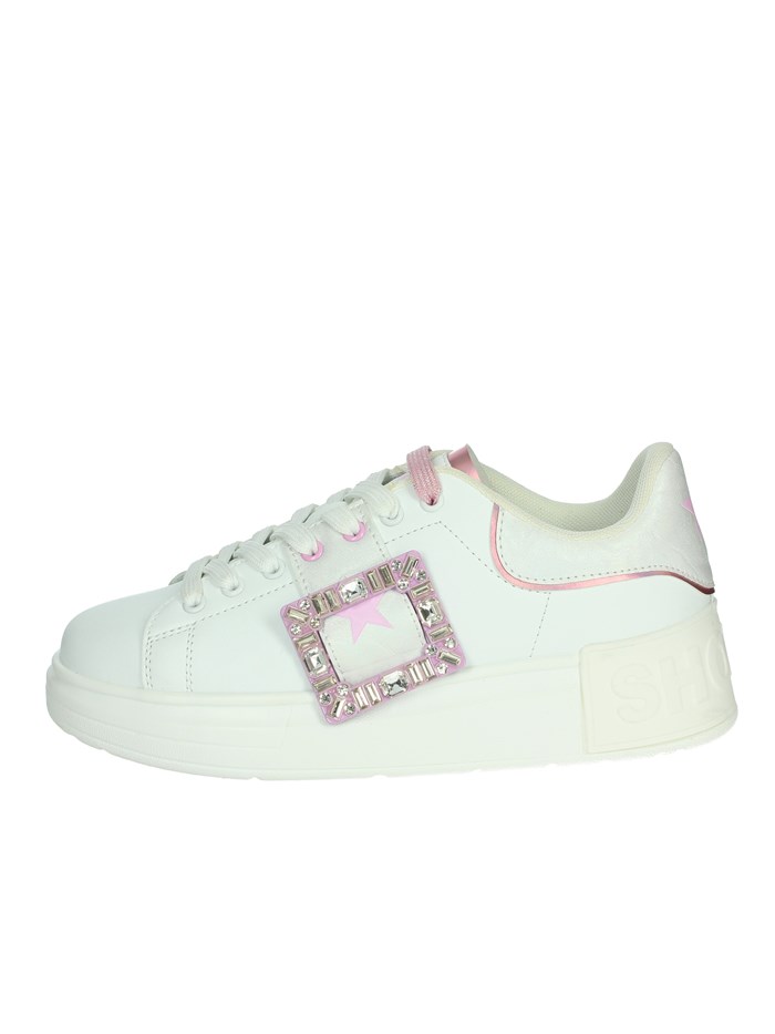 SNEAKERS BASSA CAMP.SHOP 15 BIANCO/ROSA