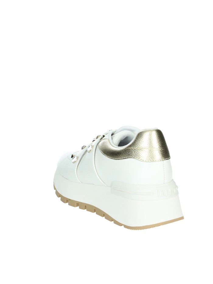 SNEAKERS BASSA BA4075 PX331 BIANCO/ORO