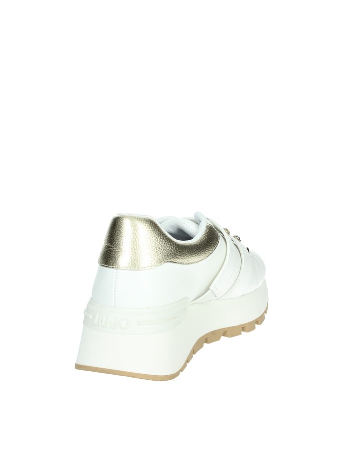 SNEAKERS BASSA BA4075 PX331 BIANCO/ORO